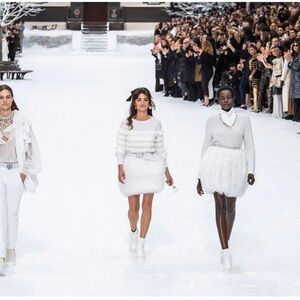 Chanel Ruffled Cotton Top